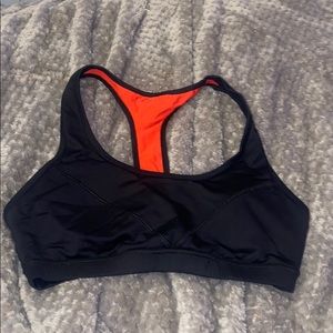 Black And Red Sports Bra